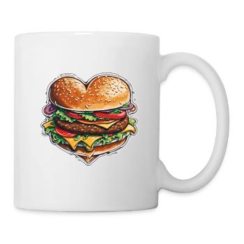 Burgers / Fast Food / Food / Buns / Beef - Mug - white - Right