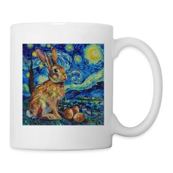 easter bunny, easter, bunny, happy easter, easter eggs - Mug - white - Right