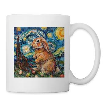 easter bunny, easter, bunny, happy easter, easter eggs - Mug - white - Right