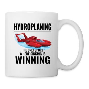 Hydroplane, Boat Racing, Humour, Gagnant, Plombs - Mug blanc - blanc - Droite