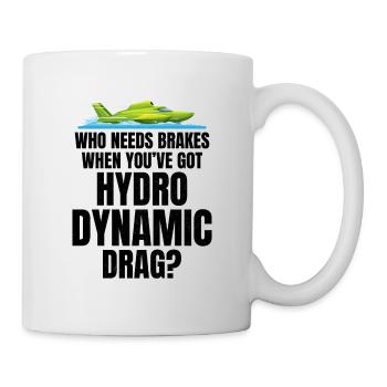 Freins hydrodynamiques de course d’hydroplanes non inclus - Mug blanc - blanc - Droite
