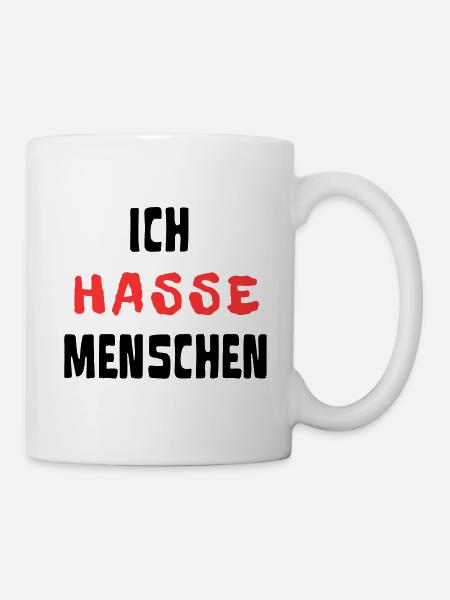 JE DÉTESTE LES GENS - Mug blanc - blanc