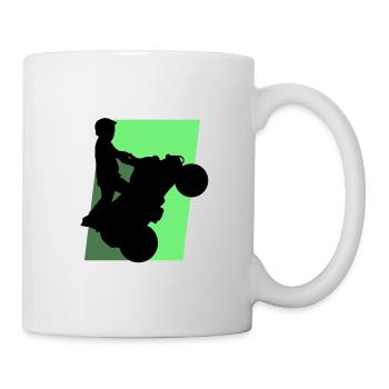 Quad Motorsport Stunt - Tasse - Weiß - Rechts