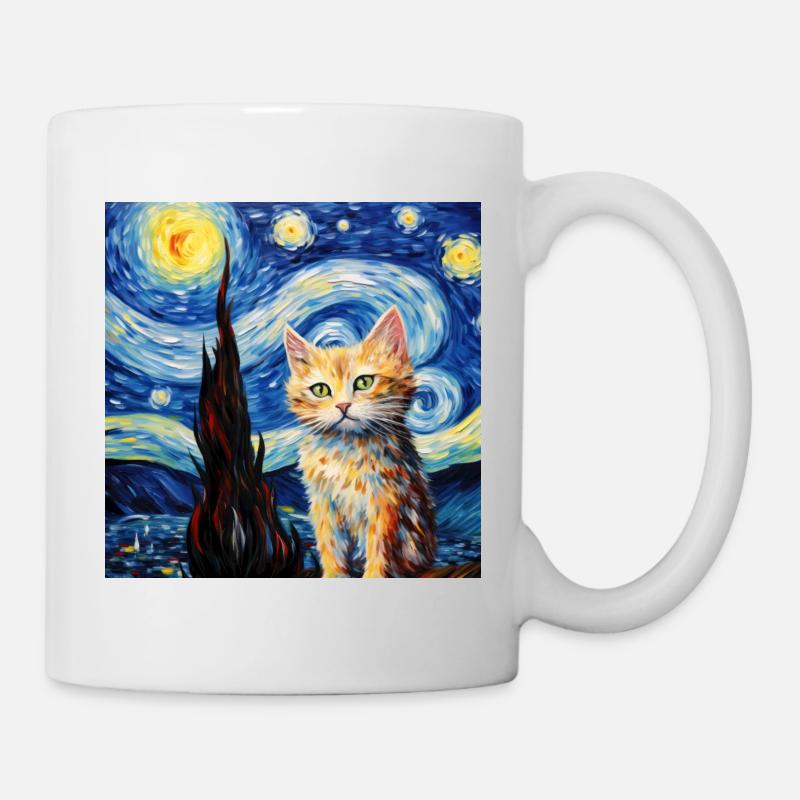 Katze, katzenmotiv - Tasse - Weiß