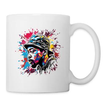Rapper / Hip Hop / Song / Cool / Rhymes / Beat - Mug - white - Right