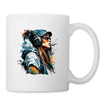 Rapper / Hip Hop / Song / Cool / Rhymes / Beat - Mug - white - Right