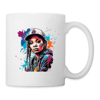 Rapper / Hip Hop / Song / Cool / Rhymes / Beat - Mug - white - Right