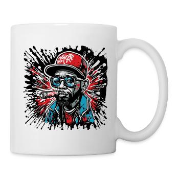 Rapper / Hip Hop / Song / Cool / Rhymes / Beat - Mug - white - Right