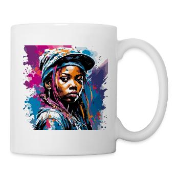 Rapper / Hip Hop / Song / Cool / Rhymes / Beat - Mug - white - Right
