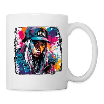Rapper / Hip Hop / Song / Cool / Rhymes / Beat - Mug - white - Right