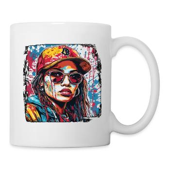 Rapper / Hip Hop / Song / Cool / Rhymes / Beat - Mug - white - Right