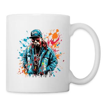 Rapper / Hip Hop / Song / Cool / Rhymes / Beat - Mug - white - Right