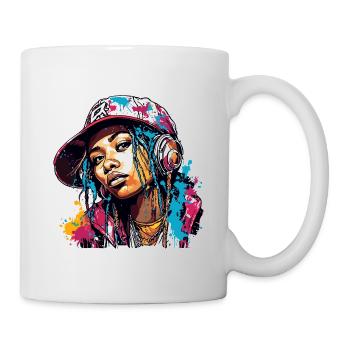 Rapper / Hip Hop / Song / Cool / Rhymes / Beat - Mug - white - Right