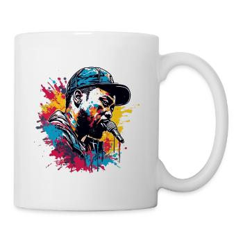 Rapper / Hip Hop / Song / Cool / Rhymes / Beat - Mug - white - Right