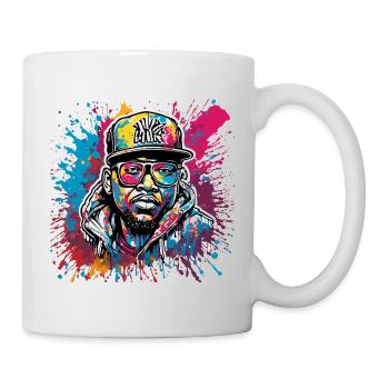 Rapper / Hip Hop / Song / Cool / Rhymes / Beat - Mug - white - Right