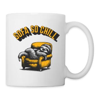 Sofa so Chill Faultier - Tasse - Weiß - Rechts
