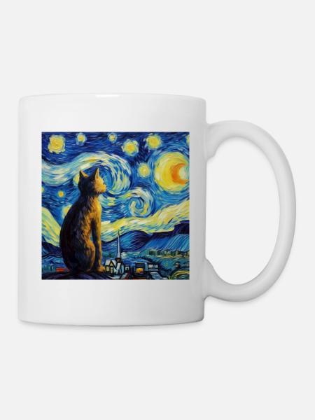Katze, katzenmotiv, geschenk - Tasse - Weiß