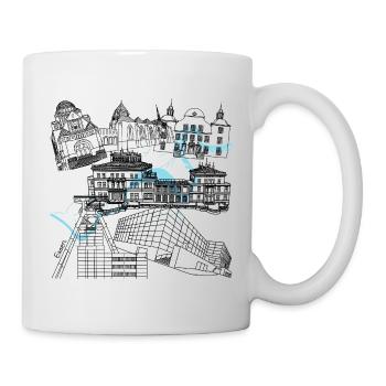Essen's landmarks - Mug - white - Right