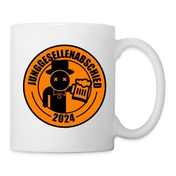 Junggesellenabschied 2024 Bier - Tasse - Weiß - Rechts