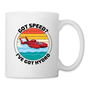 Hydro-Speed Racing : Humour palpitant en hydroplane - Mug blanc - blanc - Droite