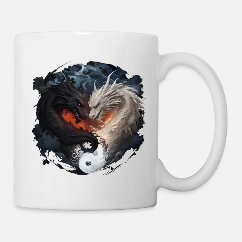 drache3 - Tasse - Weiß