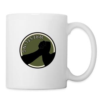 Starker Mann Starker Mann Armdrücken - Tasse - Weiß - Rechts