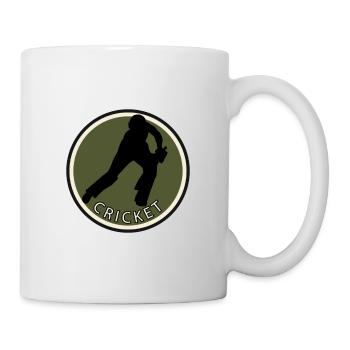 Cricketspieler Cricketmannschaft Pitcher - Tasse - Weiß - Rechts