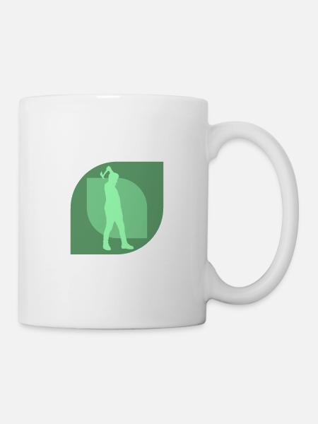 Axt Doppelaxt Axe Throwing - Tasse - Weiß