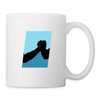 Arm Wrestling Strong Man - Mug - white - Right