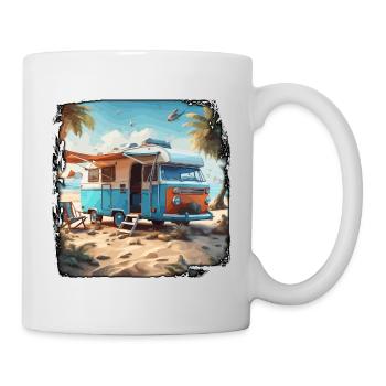 Camping-car / Camping-car / camping / Roadtrip / Voyage - Mug blanc - blanc - Droite