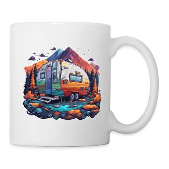 Camping-car / Camping-car / camping / Roadtrip / Voyage - Mug blanc - blanc - Droite