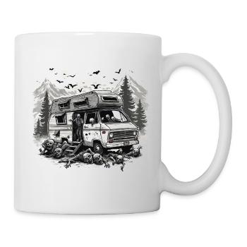 Camping-car / Camping-car / camping / Roadtrip / Voyage - Mug blanc - blanc - Droite