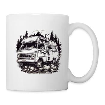 Camping-car / Camping-car / camping / Roadtrip / Voyage - Mug blanc - blanc - Droite