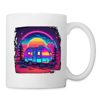 Camping-car / Camping-car / camping / Roadtrip / Voyage - Mug blanc - blanc - Droite