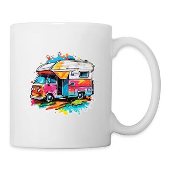 Camping-car / Camping-car / camping / Roadtrip / Voyage - Mug blanc - blanc - Droite