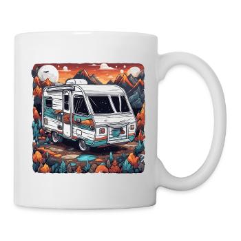 Camping-car / Camping-car / camping / Roadtrip / Voyage - Mug blanc - blanc - Droite