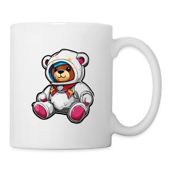 Ours en peluche / Peluche / Animal en peluche / Idée cadeau - Mug blanc - blanc - Droite