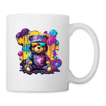 Teddybär / Kuscheltier / Stofftier / Geschenkidee - Tasse - Weiß - Rechts