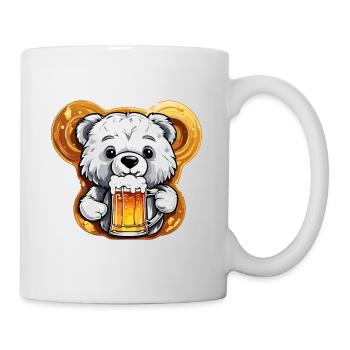 Teddybär / Kuscheltier / Stofftier / Geschenkidee - Tasse - Weiß - Rechts