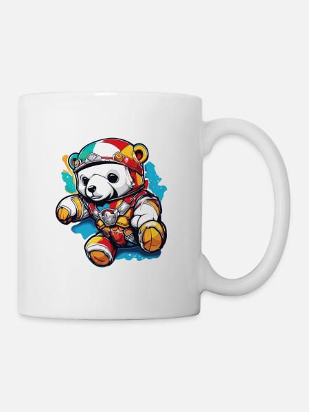 Teddybär / Kuscheltier / Stofftier / Geschenkidee - Tasse - Weiß