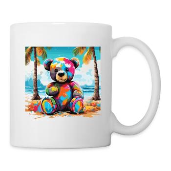 Teddybär / Kuscheltier / Stofftier / Geschenkidee - Tasse - Weiß - Rechts