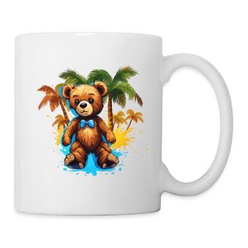 Teddybär / Kuscheltier / Stofftier / Geschenkidee - Tasse - Weiß - Rechts