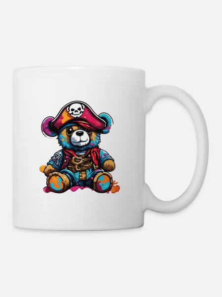 Teddybär / Kuscheltier / Stofftier / Geschenkidee - Tasse - Weiß