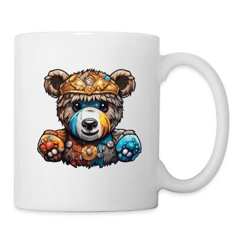 Teddybär / Kuscheltier / Stofftier / Geschenkidee - Tasse - Weiß - Rechts