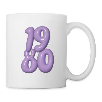 Vintage 1980 - Tasse - Weiß - Rechts