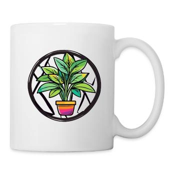 Houseplant / Potted Plant / Decoration / Pot - Mug - white - Right