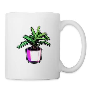 Houseplant / Potted Plant / Decoration / Pot - Mug - white - Right