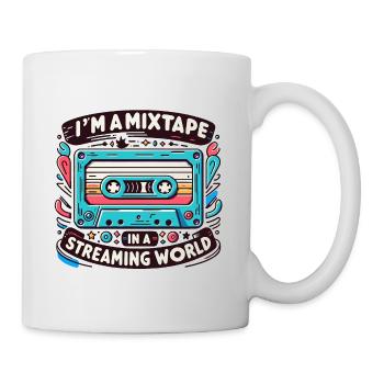 Mixtape dans un monde de streaming | Rétro oldschool - Mug blanc - blanc - Droite