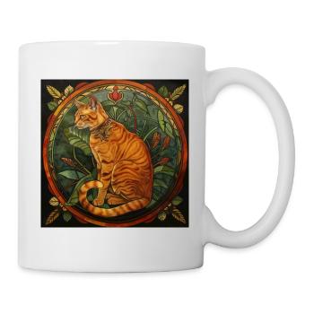 Katze, katzenmotiv, geschenk, geschenkideen katzen - Tasse - Weiß - Rechts