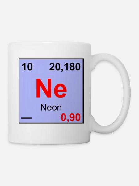 10 Neon - Tasse - Weiß